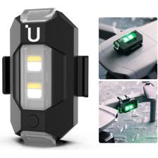 Ramdet Motosiklet Bisiklet Drone Iha 7 Renk Harekete Duyarlı Şarzlı Mini Sinyal LED Çakar Uçak Kanadı Çakarı LED