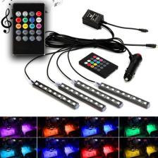 Çarşıhan Araç Içi Ayak Altı LED Kumandalı Sese Duyarlı 12'li - Rgb