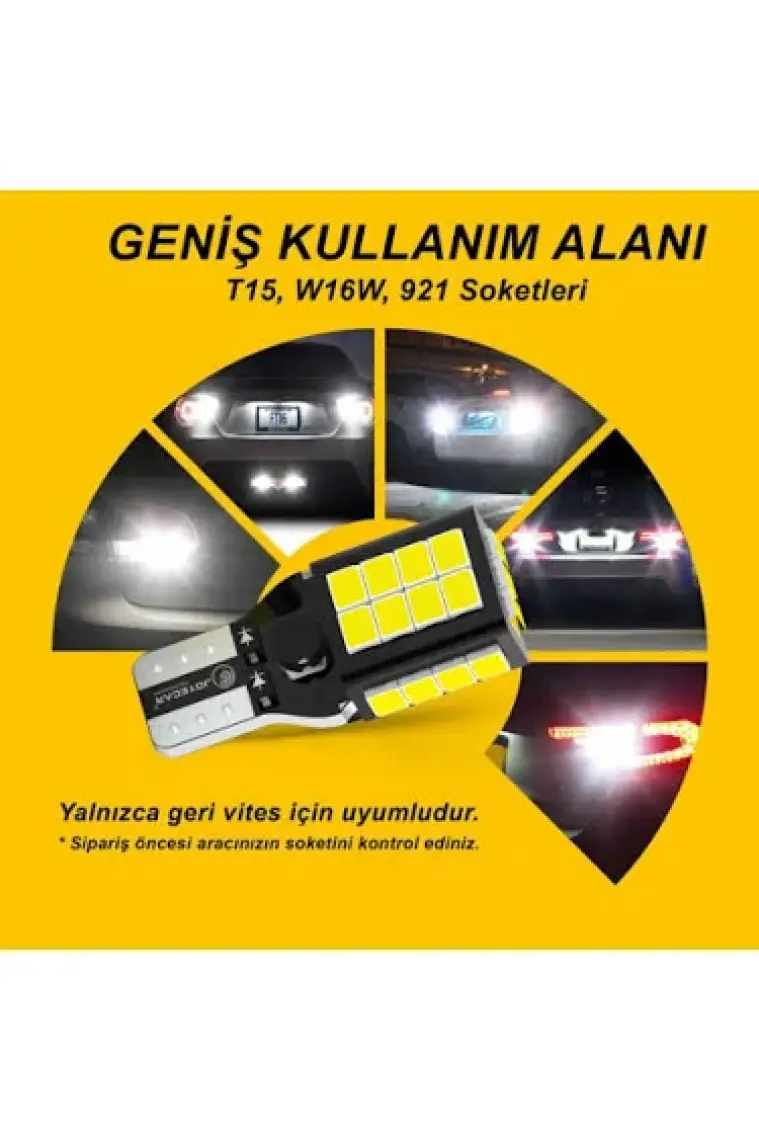 Joyecar T15 W16W 921 Canbuslu Geri Vites Led Far Beyaz