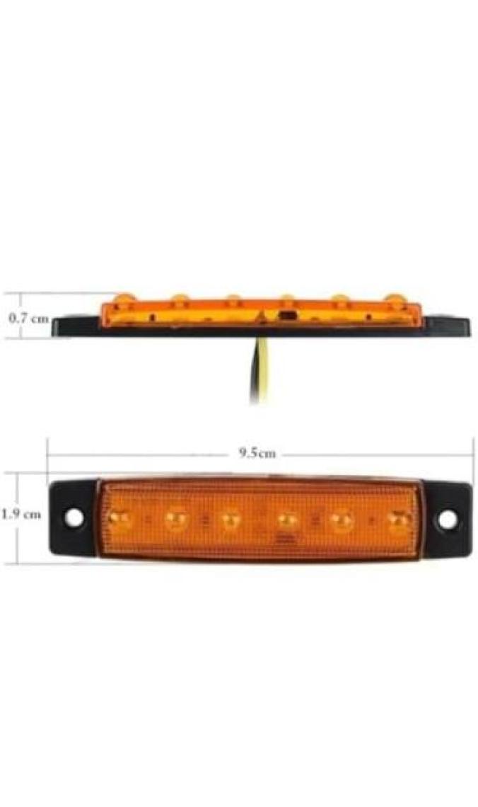 Emir Parmak 6 LED Lamba Sarı 12V-24V - 10'lu