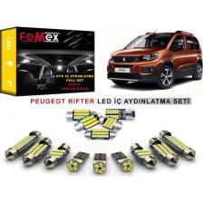 Femex Peugeot Rifter Araçlar Için LED Iç Aydınlatma Ampul Seti Femex Parlak Beyaz