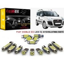 Femex Fiat Doblo D3 LED Iç Aydınlatma Ampul Seti Parlak Beyaz