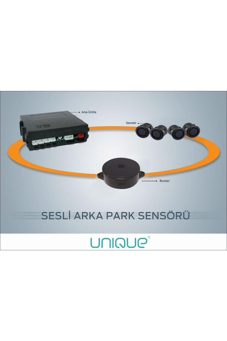 UNIQUE ® Park Sensörü Ses İkazlı Tip 19 mm Siyah Sensör