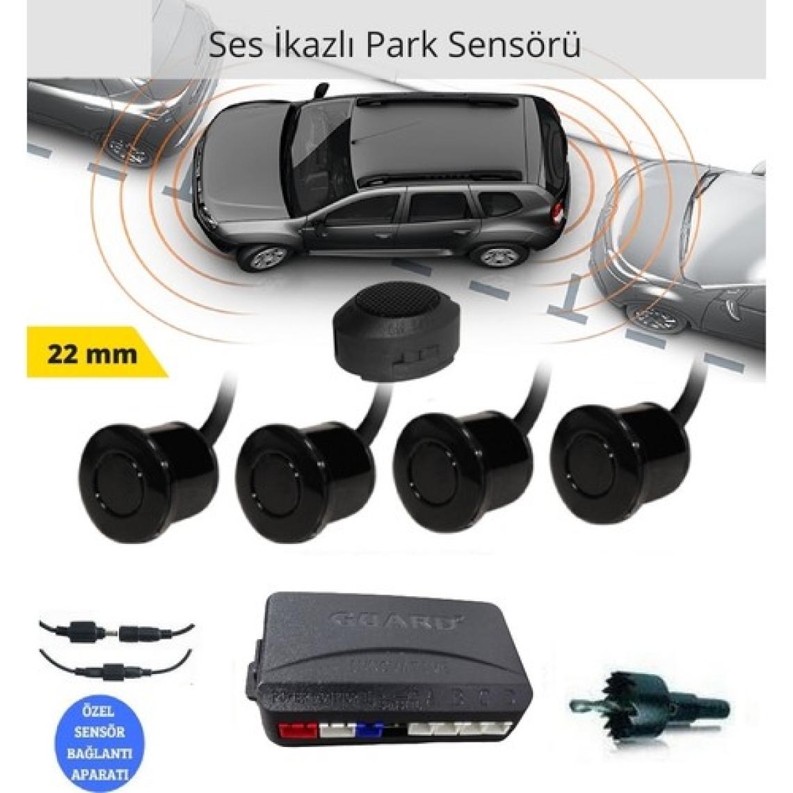 Schumi Guard Park Sensörü Soketli Ses Ikazlı Siyah (22MM)