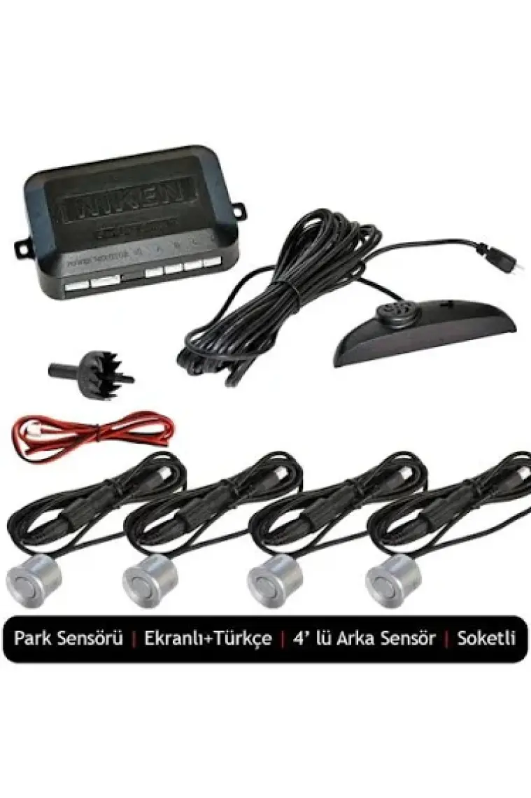 Niken Park Sensörü LED Ekranlı Türkçe Ikazlı Gri