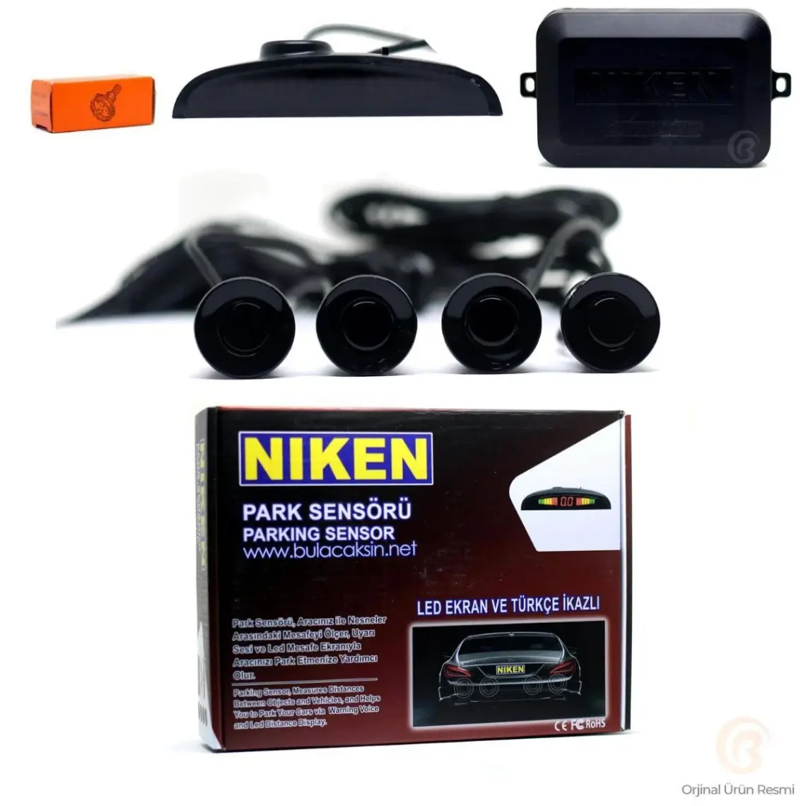 Niken Park Sensörü Ekranlı Türkçe Konuşan 22MM Siyah