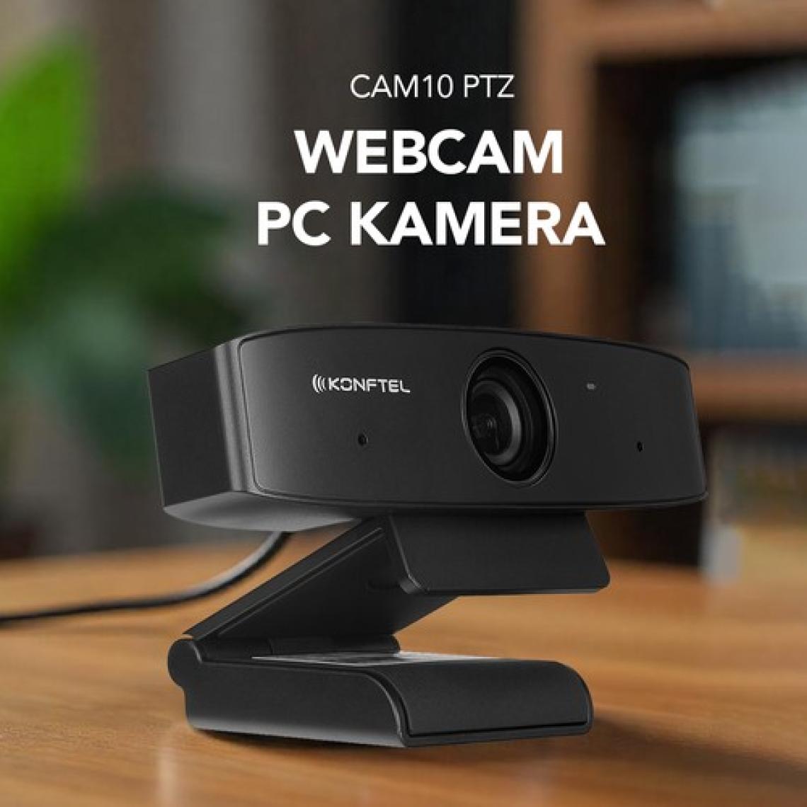 Konftel CAM10 PTZ 1080P Full HD Usb Autofokus 4x Dijital Yakınlaştırmalı Çift Mikrofonlu Webcam Pc Kamera