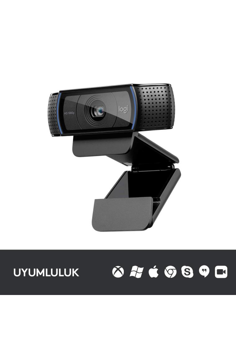 Logitech C920 PRO HD 1080p Stereo Ses ile Web Kamerası - Siyah
