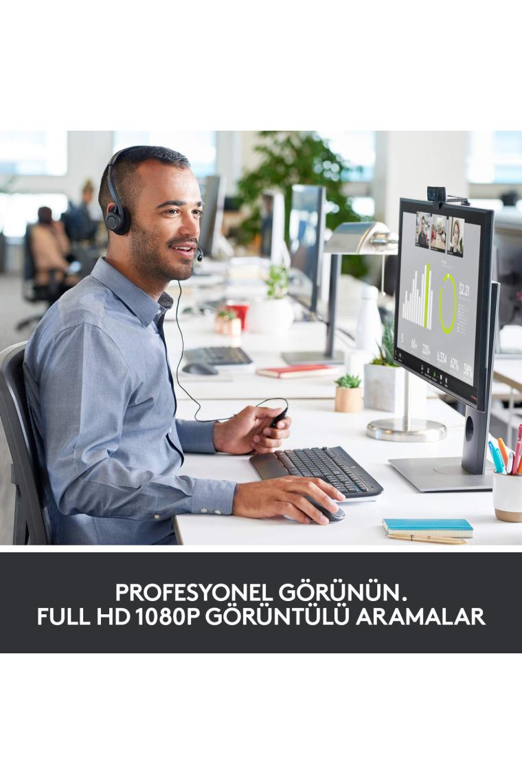 Logitech C920 PRO HD 1080p Stereo Ses ile Web Kamerası - Siyah