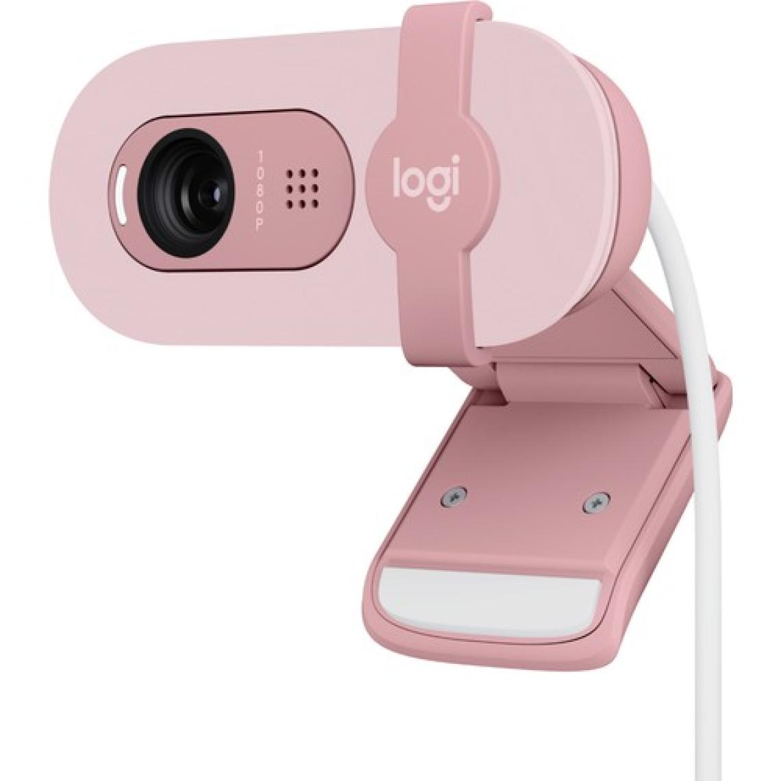 Logitech Brio 100 Pembe Full HD 1080P Mikrofonlu Webcam