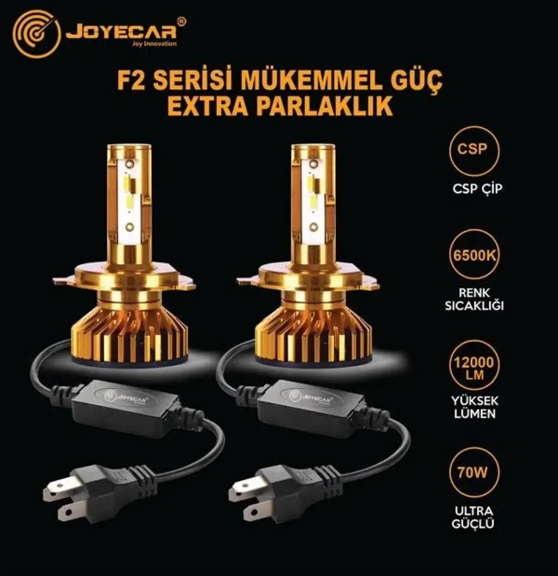 Joyecar® F2 Slim LED Xenon Far H7 / H4 / H11 / H3 / H1 / H13 / H16 / 9012-HIR2 / 9006 / 9005