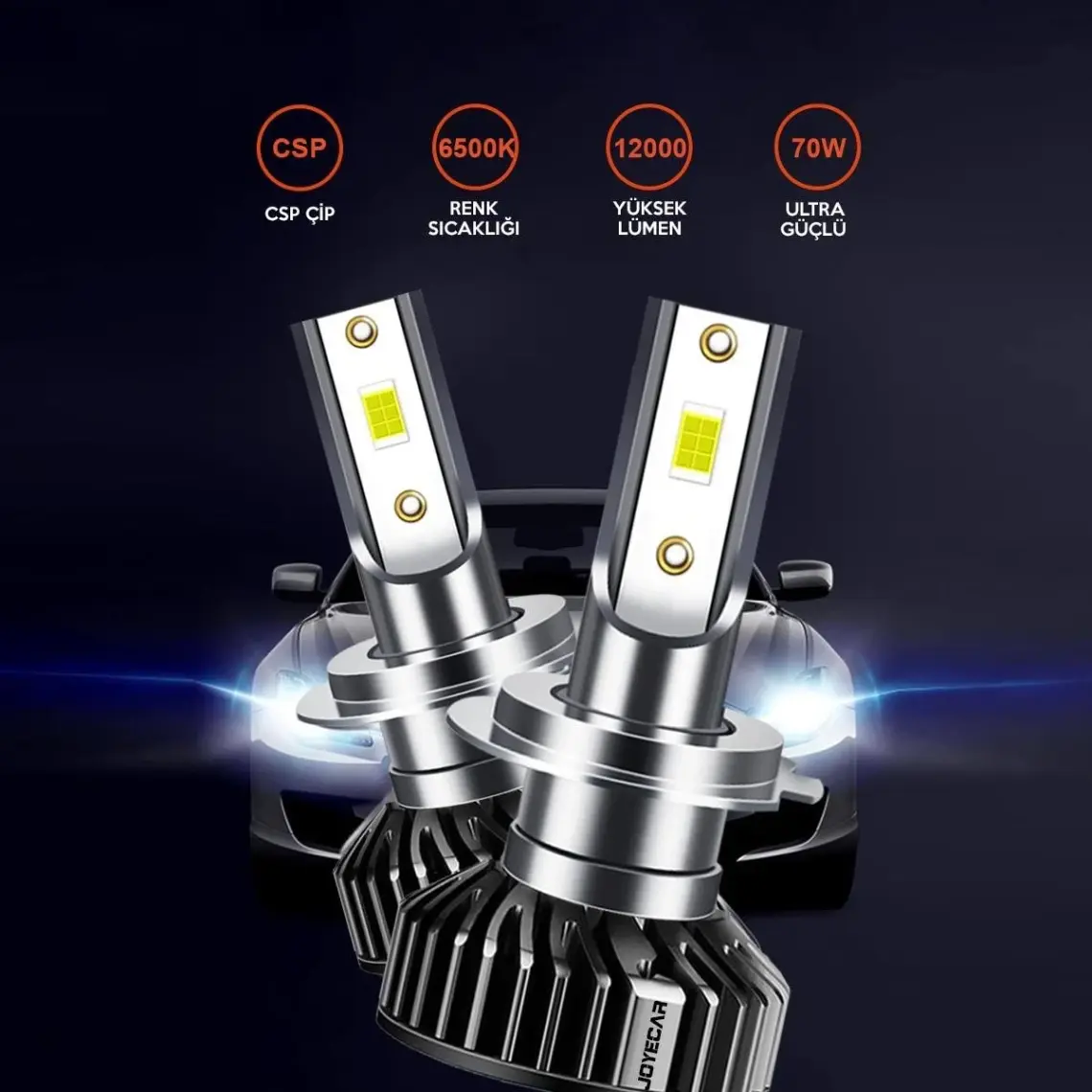 Joyecar® F2 Slim LED Xenon Far H7 / H4 / H11 / H3 / H1 / H13 / H16 / 9012-HIR2 / 9006 / 9005
