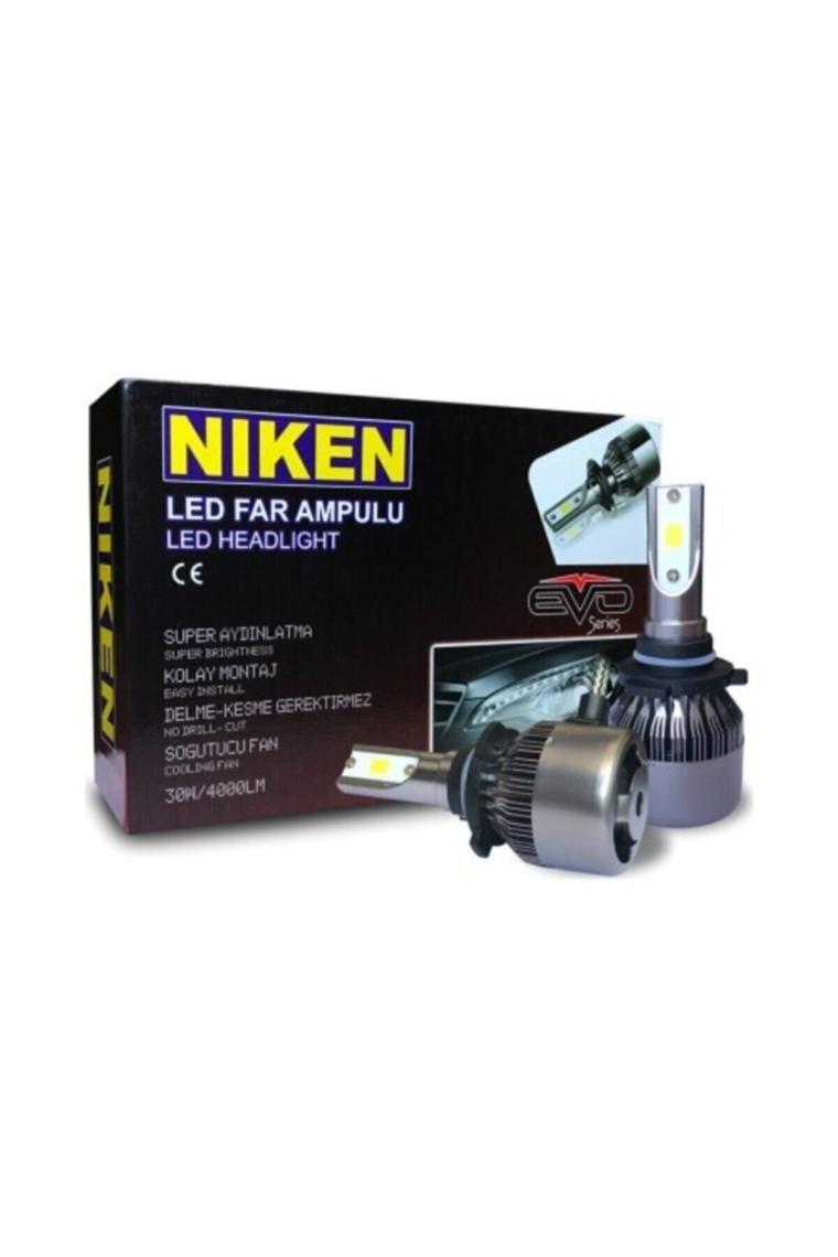 Niken Evo Serisi Led Xenon Far Ampulu H7 / H4 / H11 / H1 / H10 / 9005 / 9006 / H15 + T10 Ampul