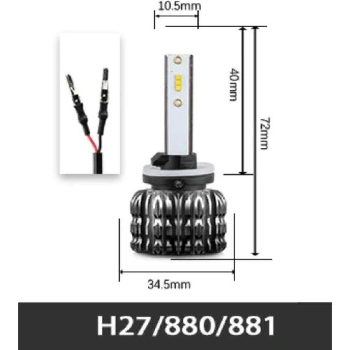 Femex Eco Power H27 Simsek Etkili Zenon Csp LED Xenon LED Headlight