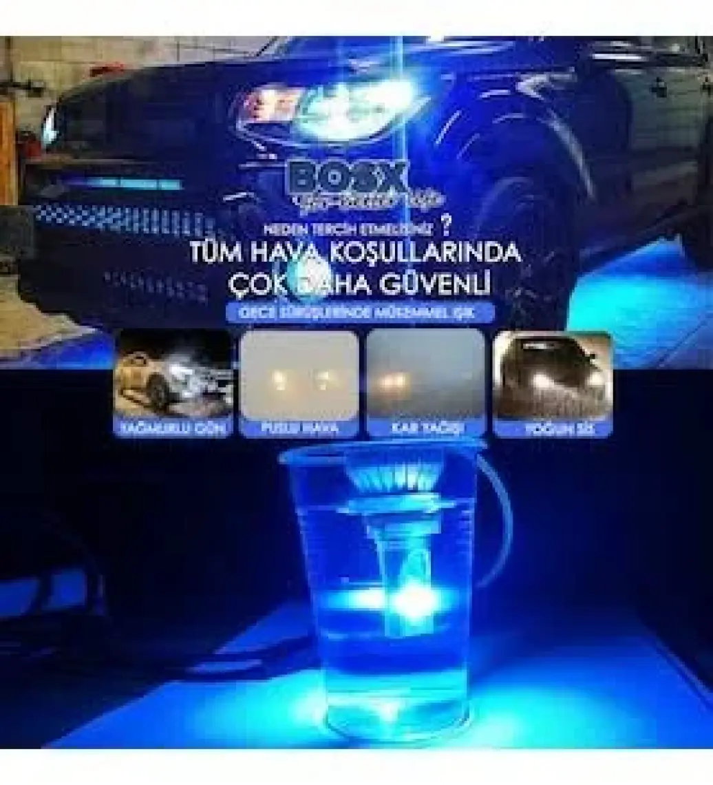 C9 Bosx Beyaz Vision Led / Xenon Far Ampulü 4400LM 6000K H4