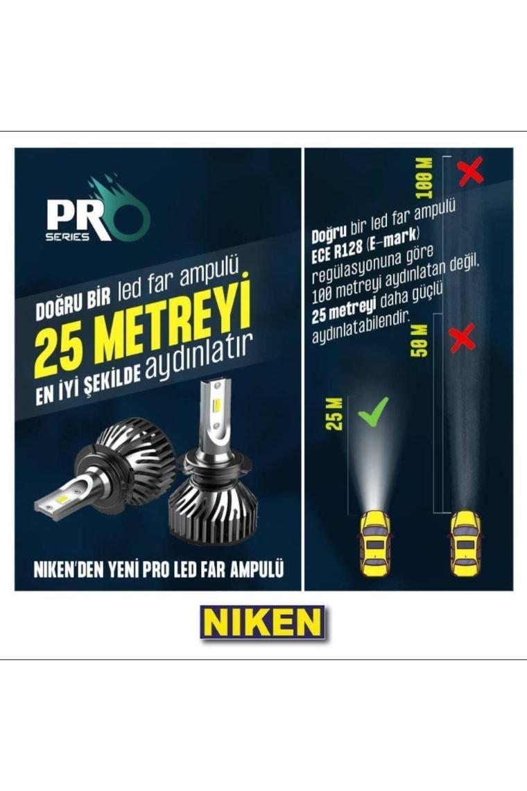 Niken Evo Serisi Led Xenon Far Ampulu H7 / H4 / H11 / H1 / H10 / 9005 / 9006 / H15