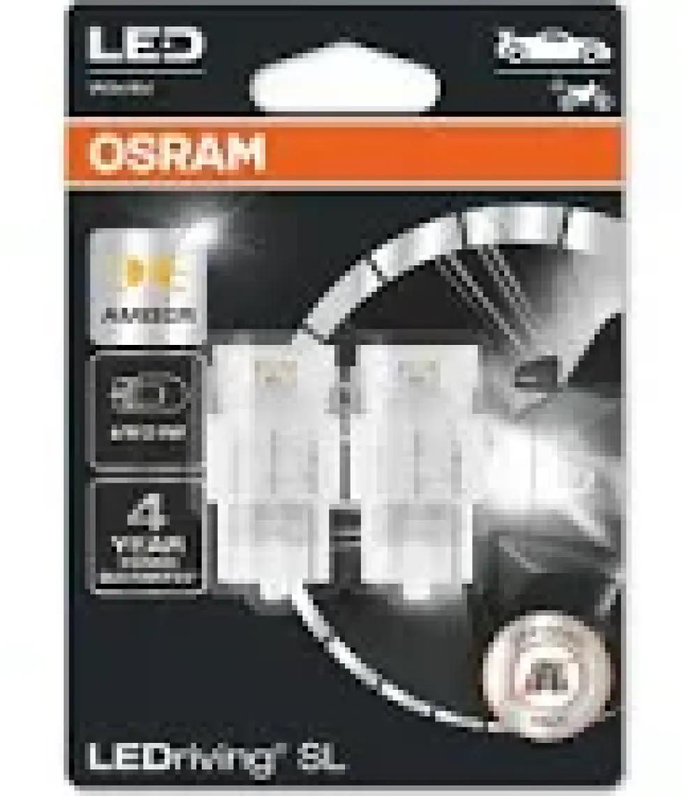 Osram T20 Tek Devreli LED Ampul Sarı 12V 7505DYP (1 Takım-2 Adet)