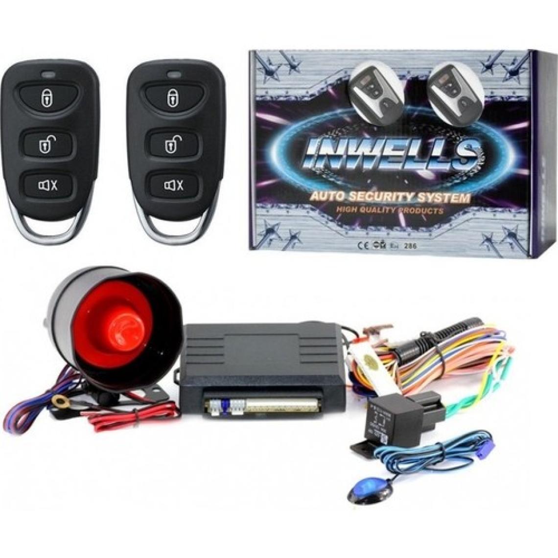 İnwells İnwells Uzaktan Kumandalı Oto Alarm Sistemi 12V