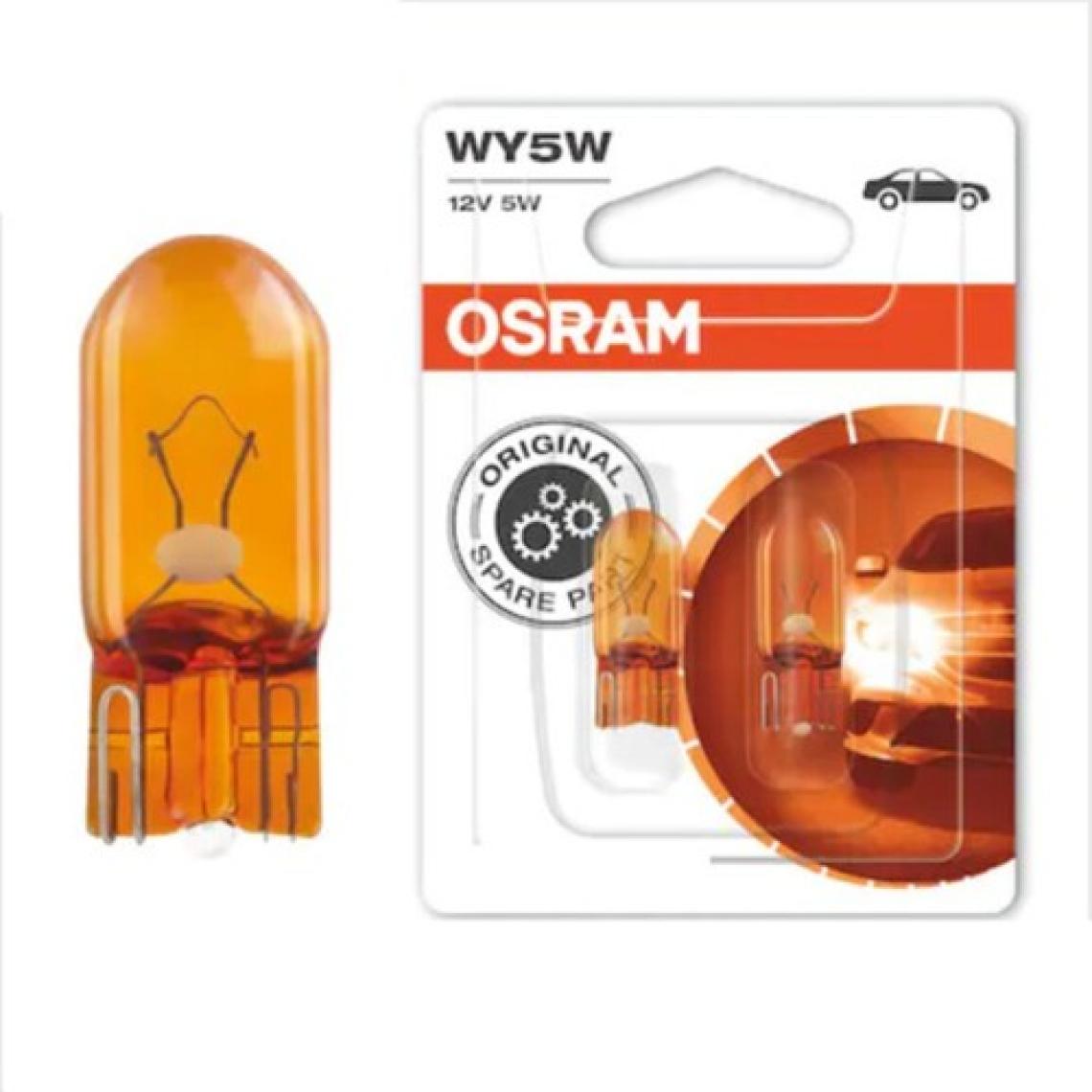 Osram 12V 5W Dipsiz T10 Turuncu Park Ampulü (2 Adet)