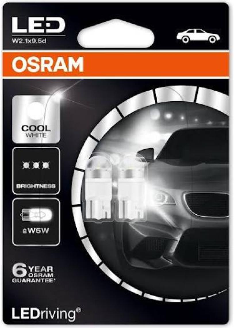 Osram W5W T10 LED Park Ampulü 12V 2825DWP (2’li Paket)