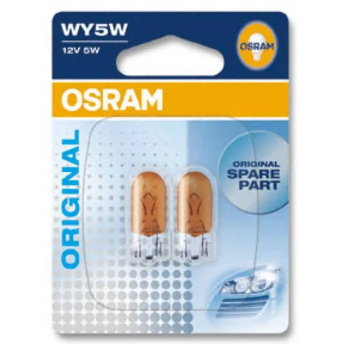 Osram 12V 5W Dipsiz T10 Turuncu Park Ampulü (2 Adet)