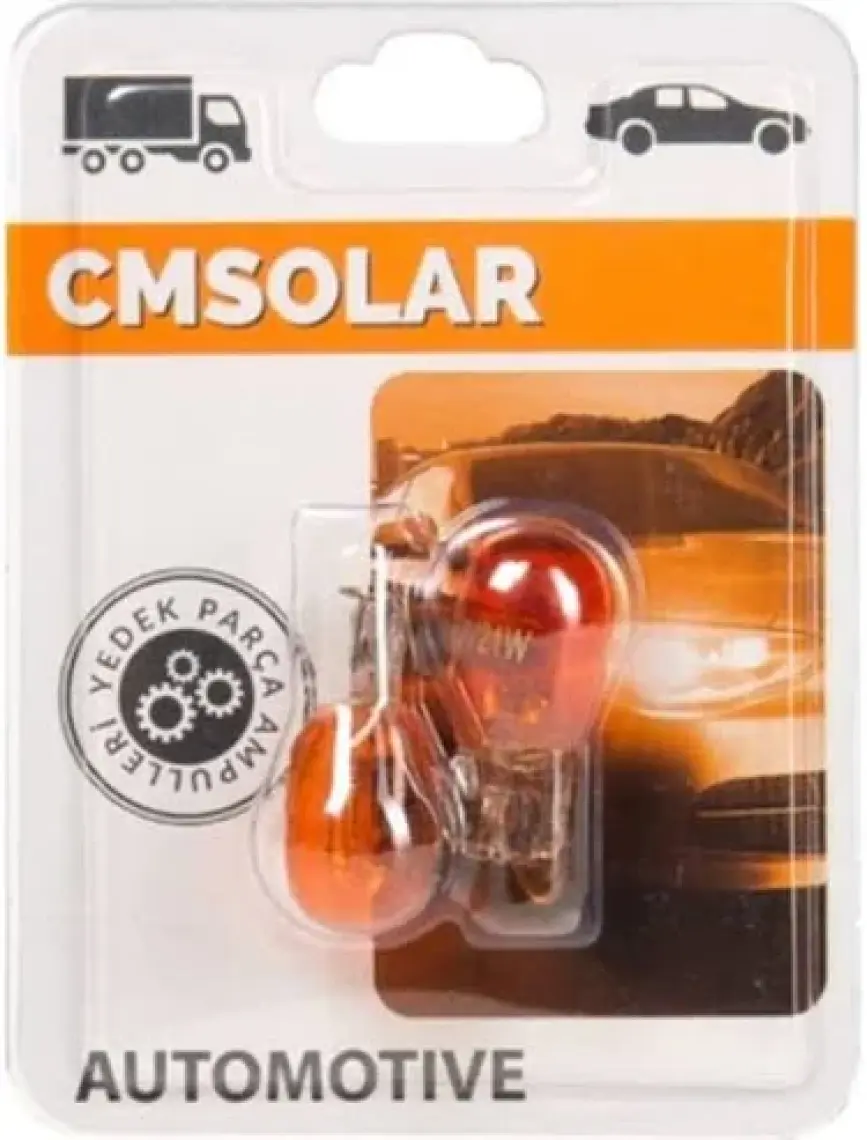 Cmsolar 12V T20 Tek Duy Turuncu Ampul Takım 2'li