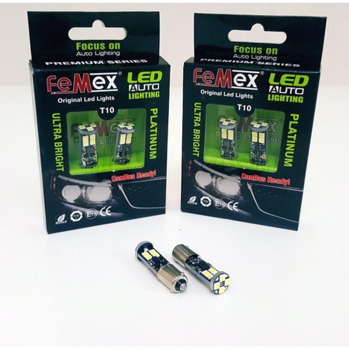 Femex Platinum H21W BAW9S 12LEDLI Beyaz LED Ampul Aktif Canbus