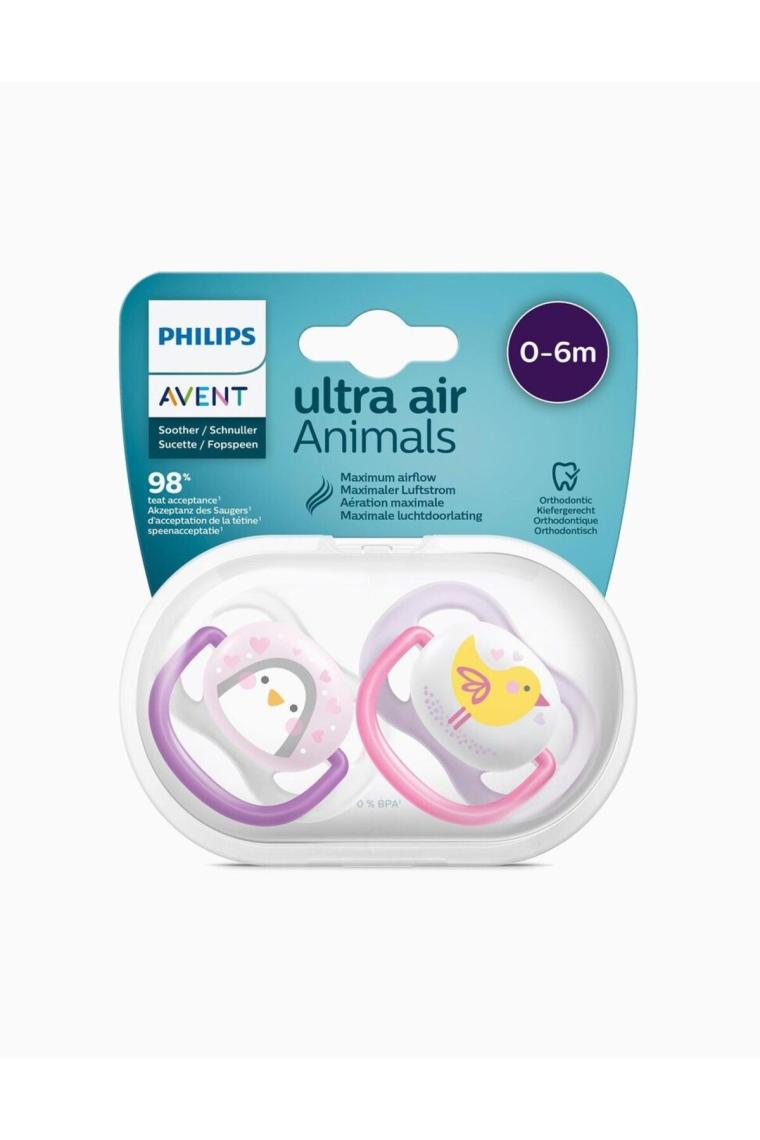 Philips Avent SCF080/06 Ultra Air Animals 0-6 Ay 2'li Emzik Kız