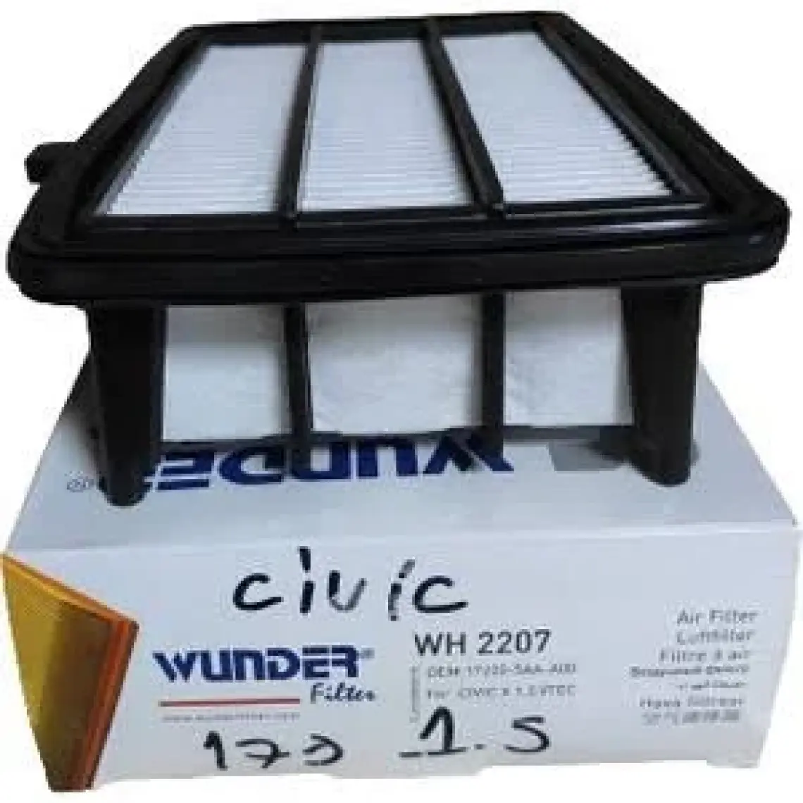 Wunder Honda Civic 1.5 Vtec 2017+ Hava Filtresi