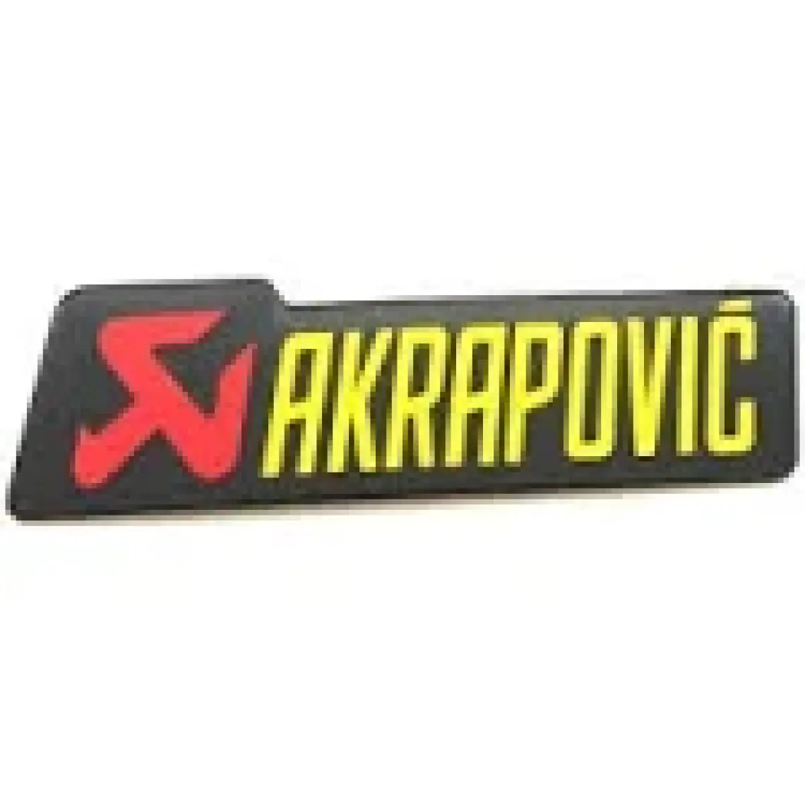 Knmaster Akrapovic Dikdörtgen Alüminyum Sticker Yapıştırma