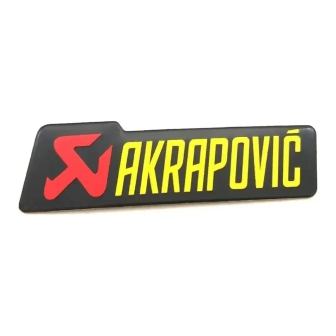 Knmaster Akrapovic Dikdörtgen Alüminyum Sticker Yapıştırma