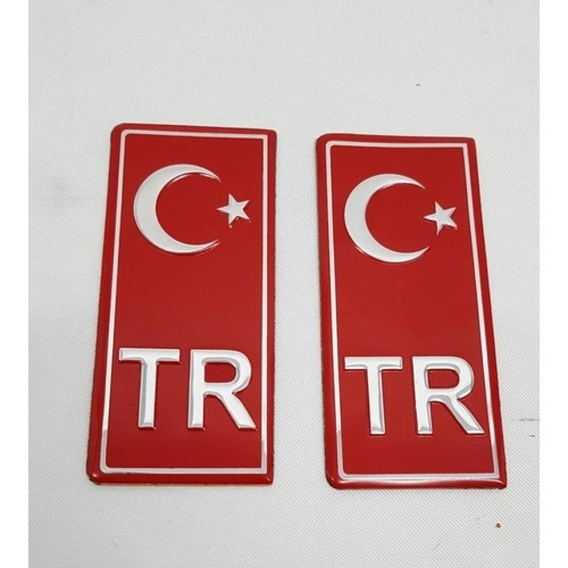 HLD  Tr Plaka Yapışma Sticker Kabartmalı 2'li