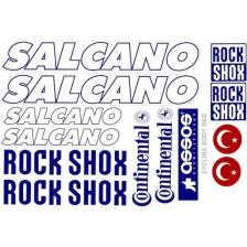 Salcano Bisiklet Sticker Etiket Seti Mavi A4