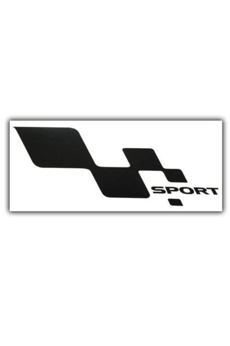 Nettedarikcisi Ozy Sport Damalı Yazı Araba Oto Sticker Büyük ( 1 Takım / Sağ-Sol) ( 14Cm * 27Cm )