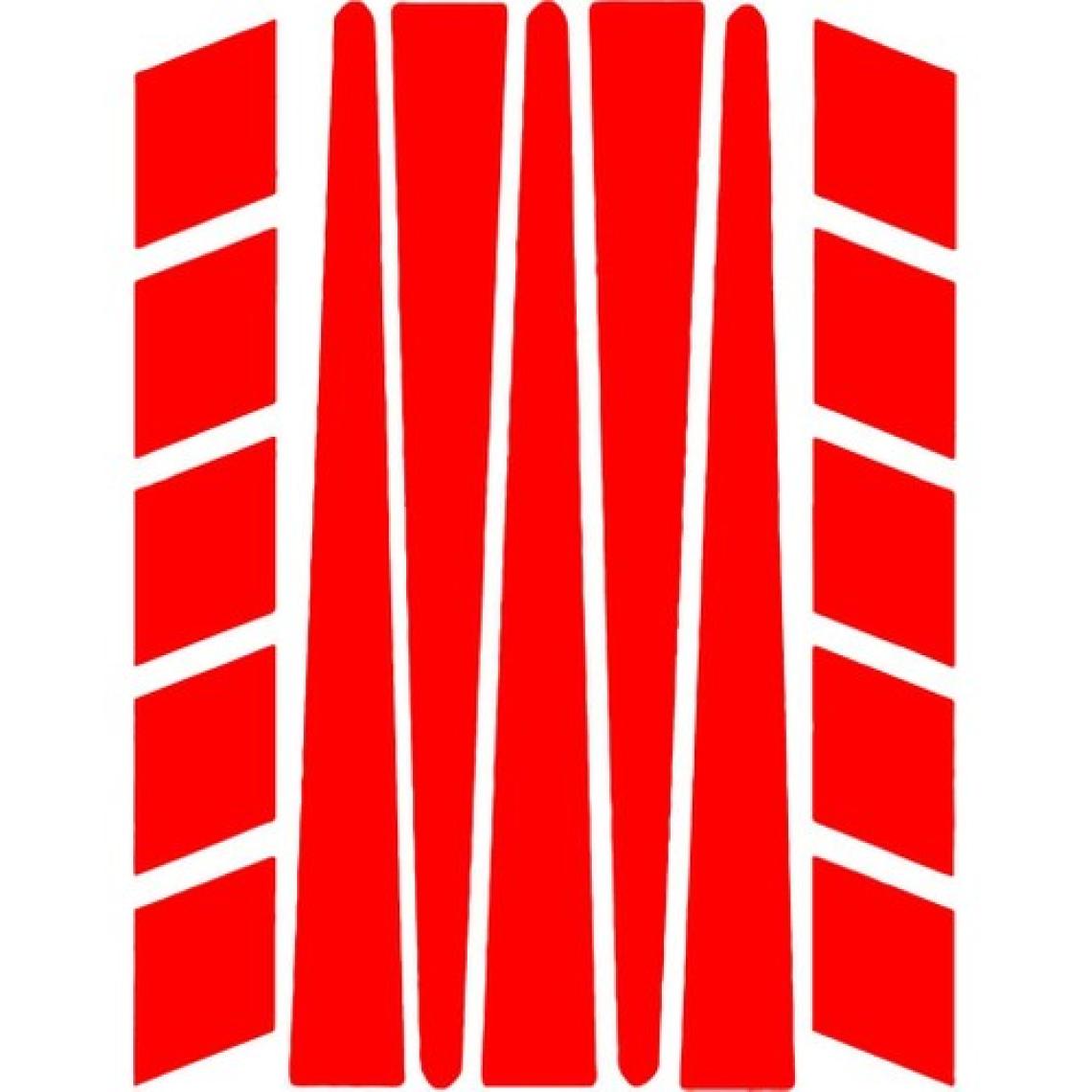 Çınar Extreme Şerit Şeklinde Reflektif Kırmızı Sticker