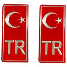 Space Tr Plaka Sticker (2 Adet ) / YACIY01