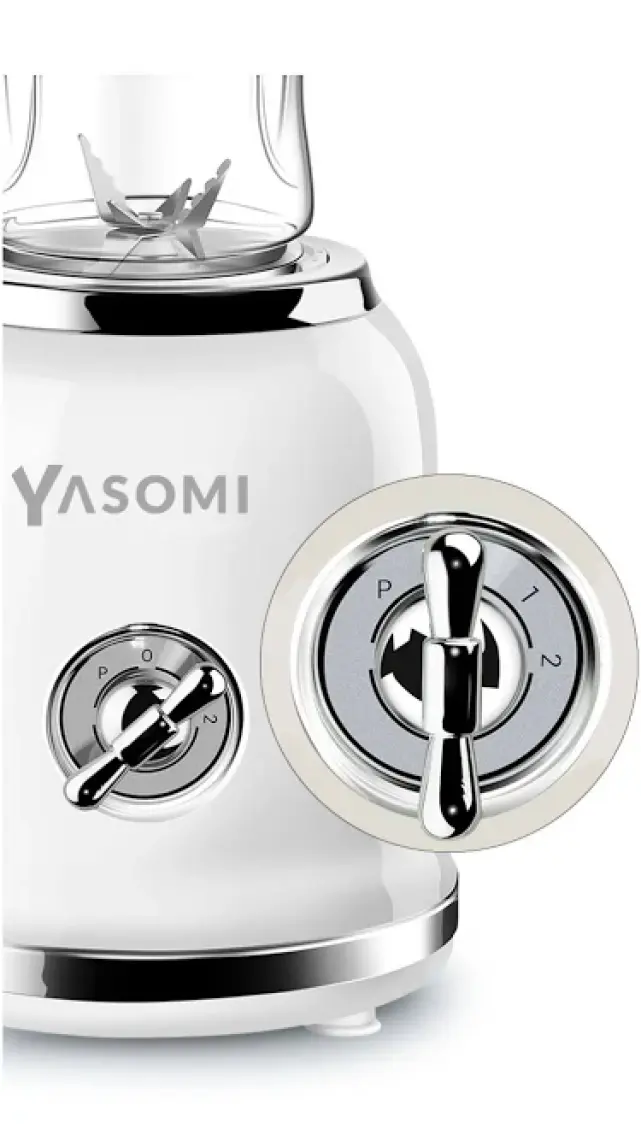 Yasomi BL019 Retro Smoothie Blender Beyaz(Yasomi Türkiye Garantili )