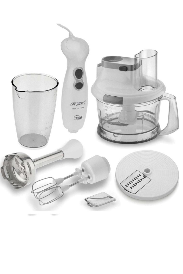 Arzum AR1004 Soprano Max Multi Beyaz 1000 W Blender Seti