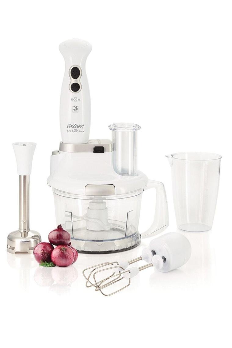 Arzum AR1004 Soprano Max Multi Beyaz 1000 W Blender Seti