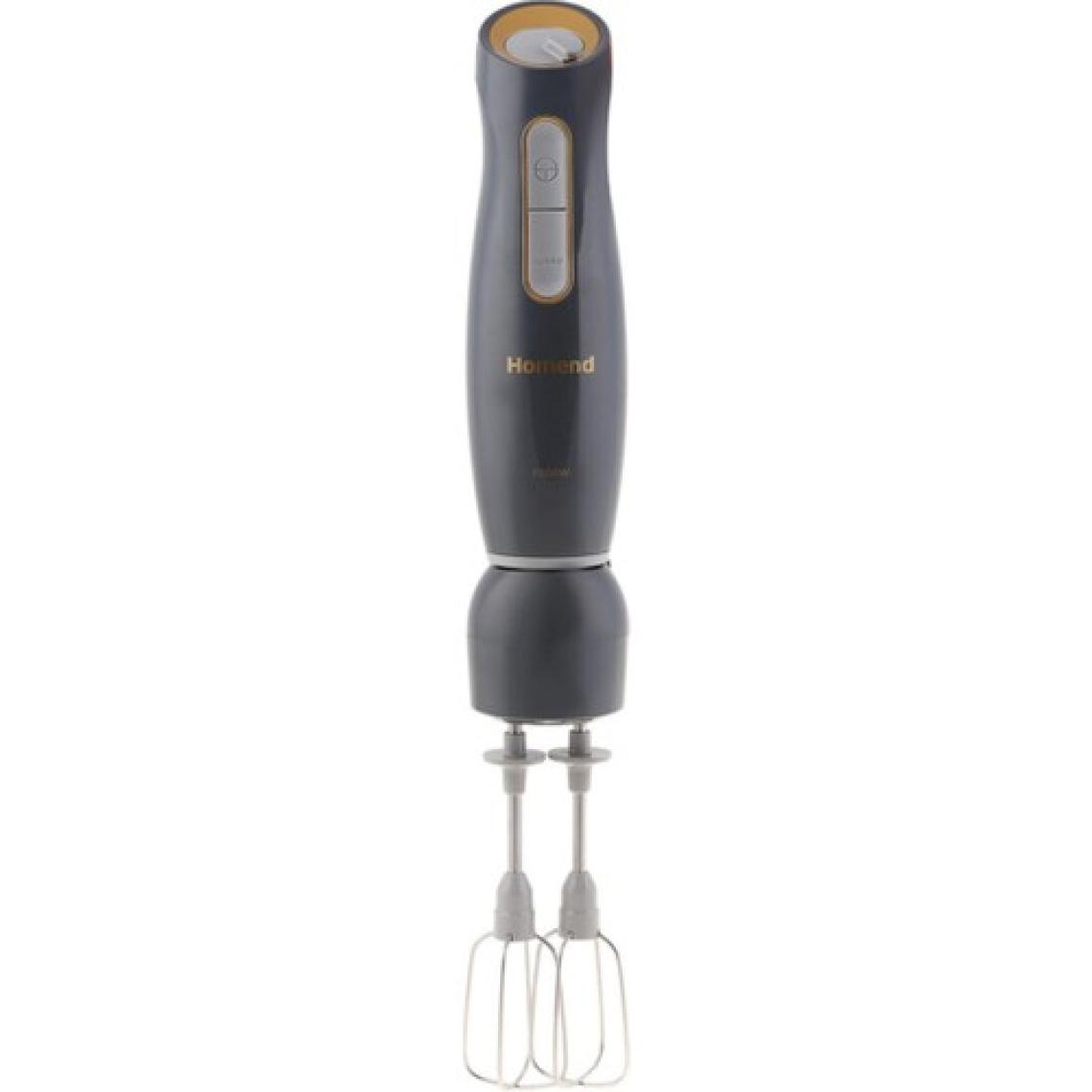 Homend Handmaid 1962H Çoklu Blender Seti 1000W – 750 ml Doğrayıcı, 800 ml Ölçü Kabı, Çırpma ve Doğrama Özellikli, Paslanmaz Çelik Bıçak, Antrasit-Gold