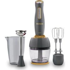 Homend Handmaid 1962H Çoklu Blender Seti 1000W – 750 ml Doğrayıcı, 800 ml Ölçü Kabı, Çırpma ve Doğrama Özellikli, Paslanmaz Çelik Bıçak, Antrasit-Gold