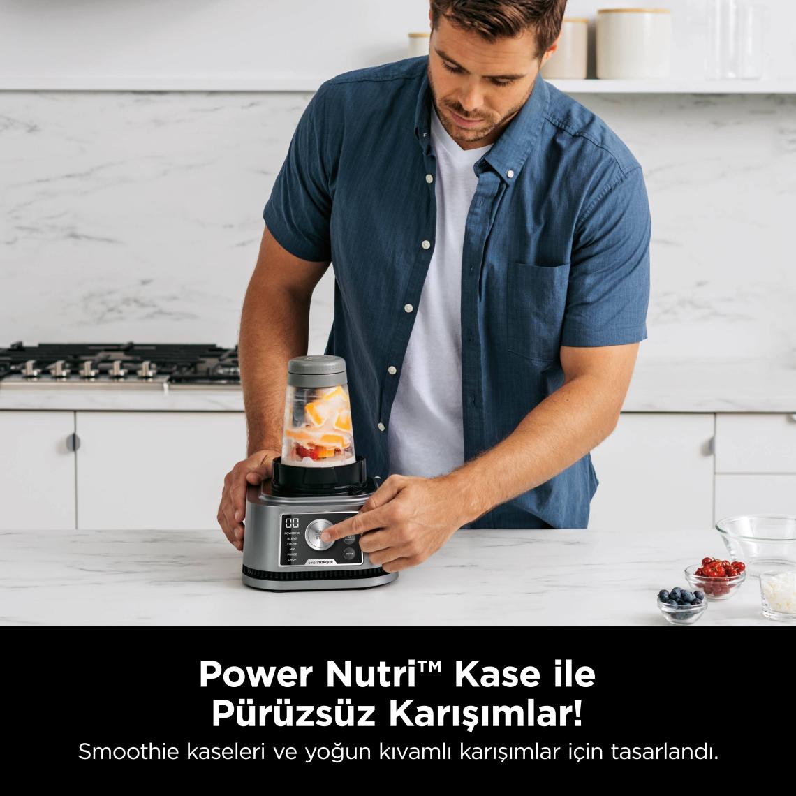 Ninja ® Foodi® 3 In 1 Akıllı Tork ve Auto-Iq Sistemli Power Nutri Blender