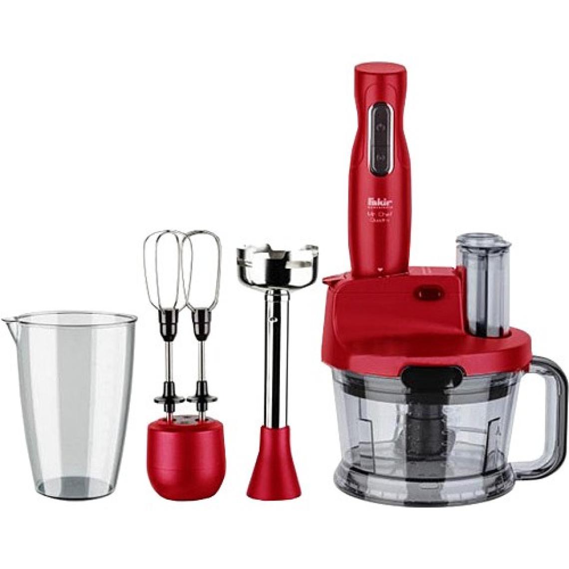 Fakir Mr.Chef Quadro Kırmızı 1000 W Blender Seti