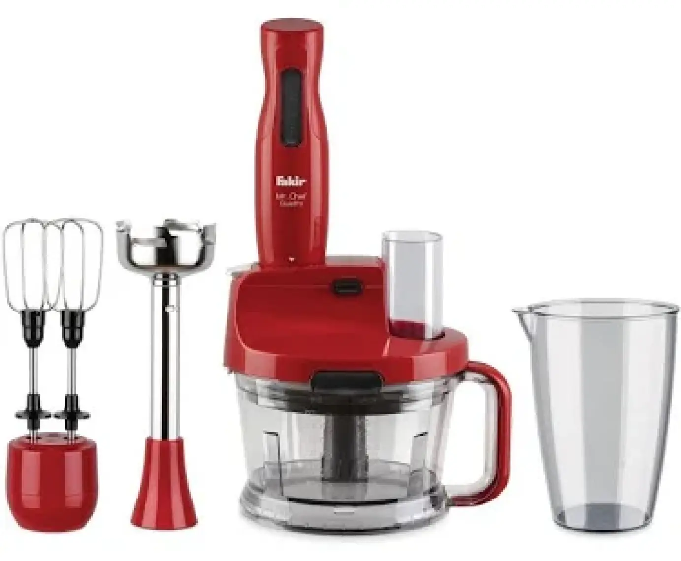 Fakir Mr Chef Quadro 1000 W Blender Seti Rouge