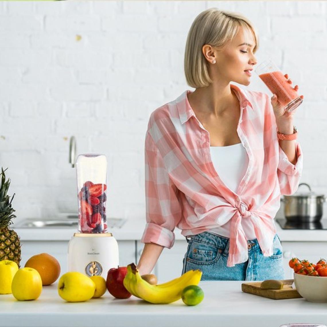 RossClean Fit Life 2in1 Smoothie Blender ve Kahve Öğütücü Gold