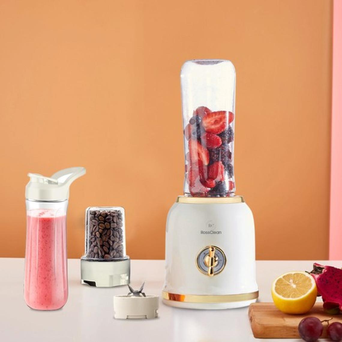 RossClean Fit Life 2in1 Smoothie Blender ve Kahve Öğütücü Gold