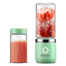 Yasomi Taşınabilir Kablosuz Şarjlı Cam Smoothie El Blenderi Yeşil (Yasomi Türkiye Garantili)