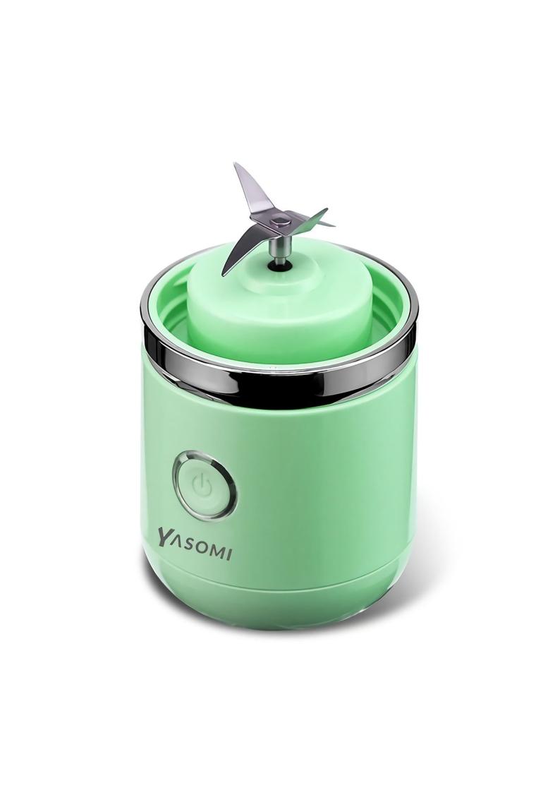 Yasomi Taşınabilir Kablosuz Şarjlı Cam Smoothie El Blenderi Yeşil (Yasomi Türkiye Garantili)