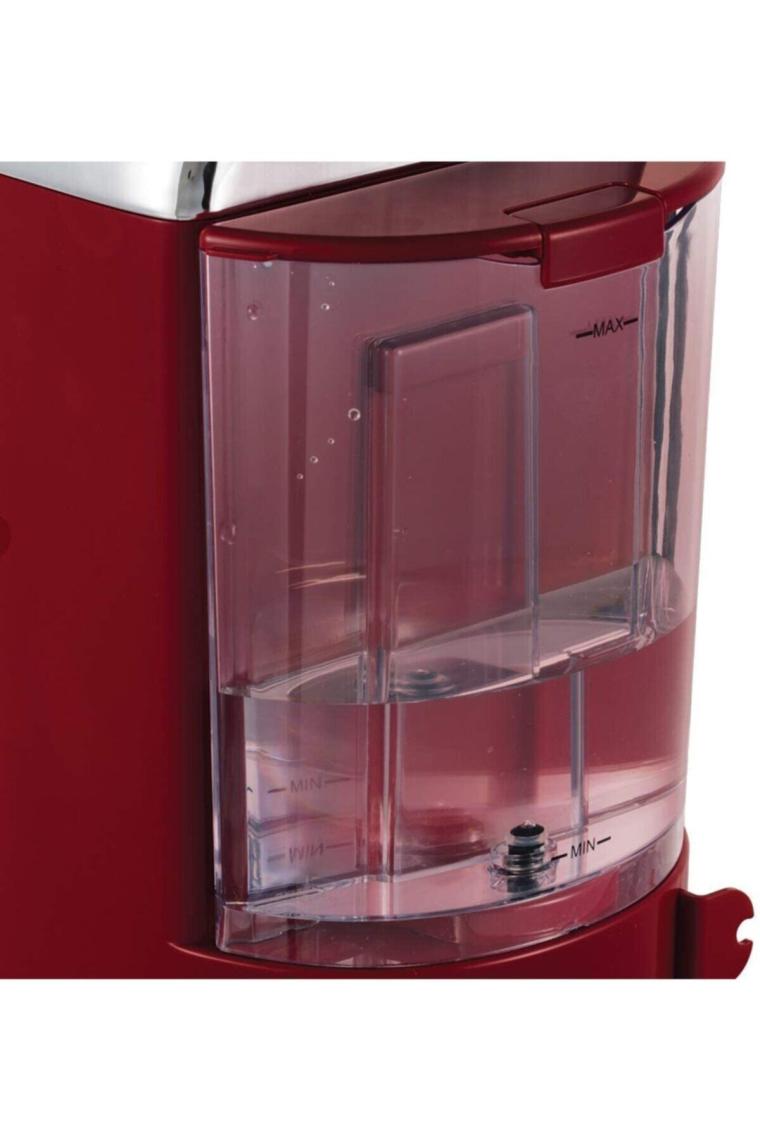 Sumeno Espresso Kahve Makinesi Retro Kırmızı Süzgeç 15 Bar 2 Fincan Başlığı 1 1 L Çıkarılabilir Su Tankı Buharlı Süt Köpüğü Porsiyon Kaşığı 28250-56