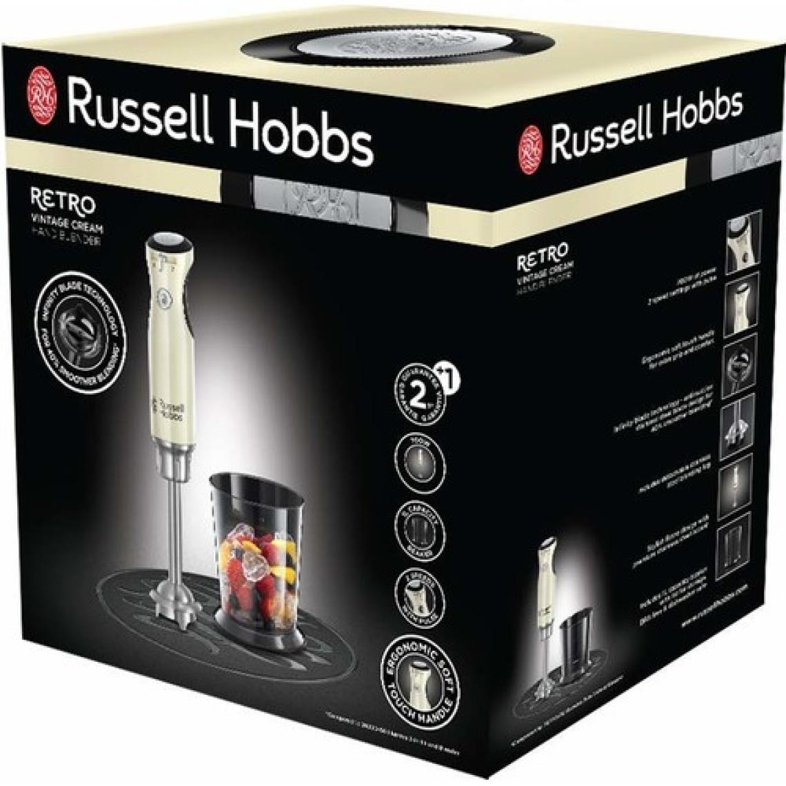 Russell Hobbs 25232-56 Retro El Blender - Krem
